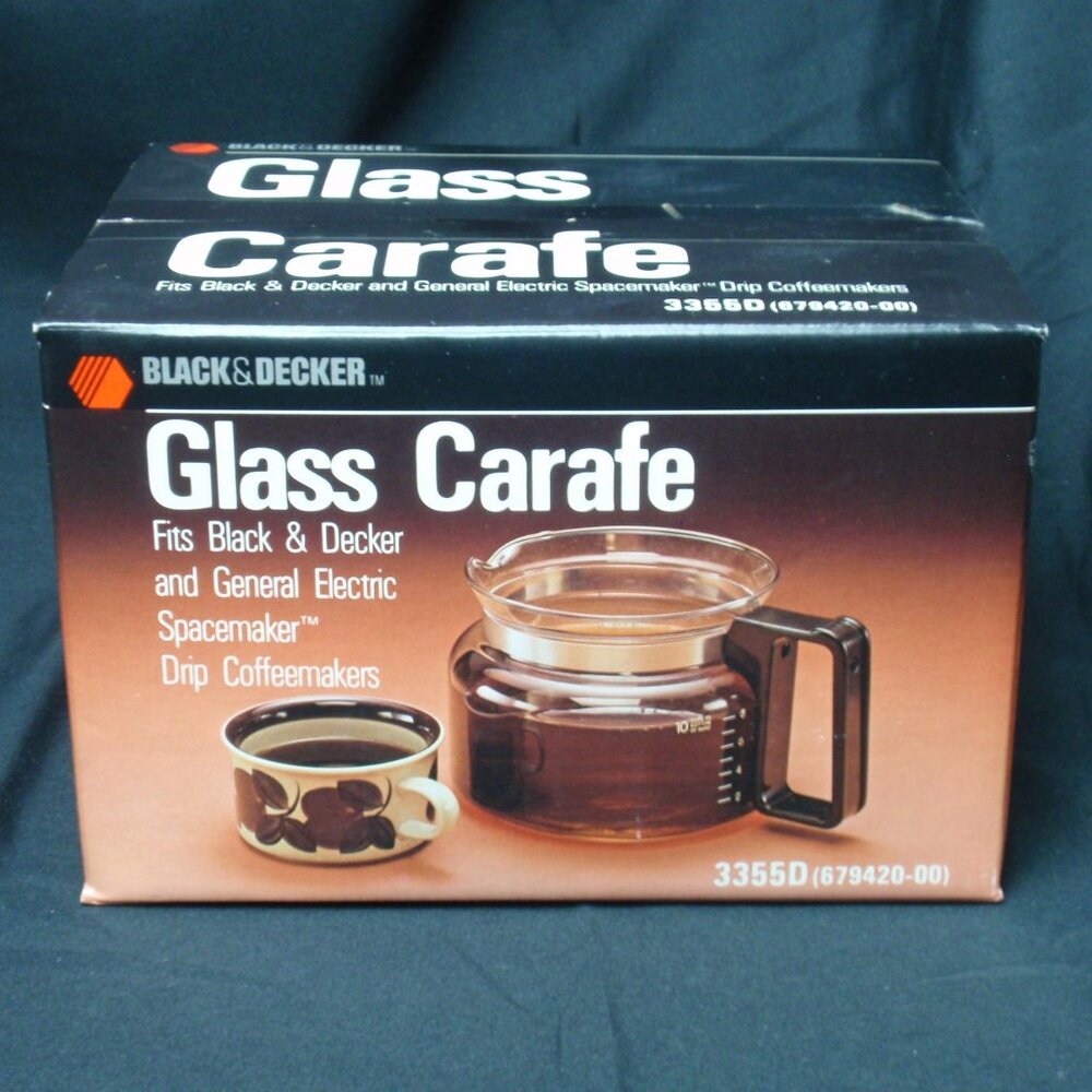 Black & Decker 3355D 10 Cup Glass Carafe for Spacekmaker Also Gen Electric NRFB